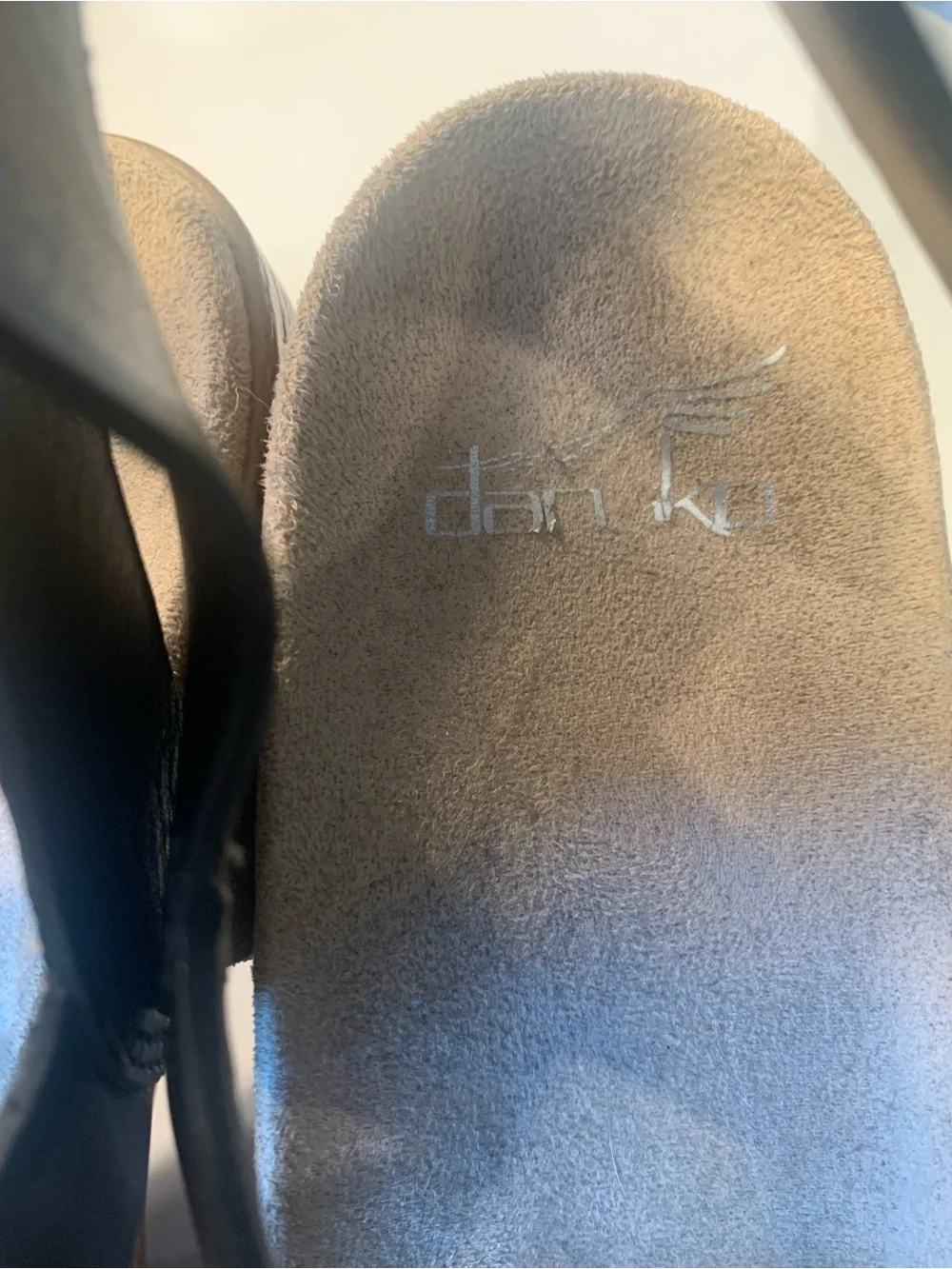 Dansko Women’s Black Leather Strappy Comfort Sandals